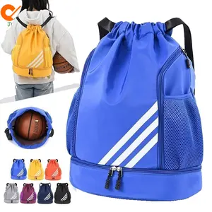 Lichtgewicht Nylon Tas Sport Outdoor Basketbaltas Bundel Pocket Training Tas Grote Capaciteit Fitness Zwemyoga Rugzak