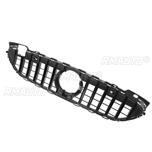 กระจังหน้ารถยนต์สไตล์ GTR พร้อมช่องใส่กล้องสำหรับ Mercedes Benz C Class W206 2022 กระจังหน้าแบบตาข่ายสำหรับรถแข่ง - Product Image 3