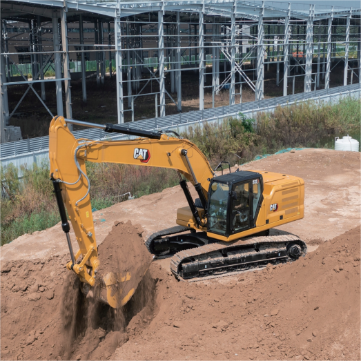 High Quality Used Grapple- Equipped Excavators for Material Handling CAT 333 TJT00365 Pre-Owned Road Construction Excavator