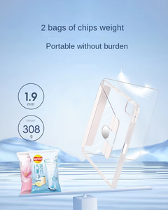 Trọng lượng nhẹ 360 Xoay Trong Suốt Tự động đánh thức giấc ngủ bảo vệ máy tính bảng bìa cho iPad 10th 11th thế hệ trường hợp 10.2 10.9 inch - Product Image 6