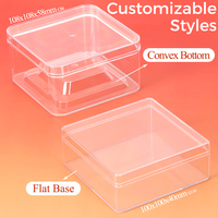 Boîte en plastique transparente carrée en PS, durable, pour le stockage de desserts au tiramisu, de qualité alimentaire, prix d'usine WEISHENG, boîte cadeau pour chocolat