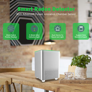 Moniteur <span class=keywords><strong>de</strong></span> qualité <span class=keywords><strong>de</strong></span> <span class=keywords><strong>l</strong></span>'air intérieur, détecteur <span class=keywords><strong>de</strong></span> radon avec enregistrement <span class=keywords><strong>de</strong></span> données sur carte SD, capteur à chambre d'ionisation pulsée, lectures initiales en 10 minutes - Product Image 6