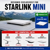 Dudukan Mobil Magnetik Starlink Mini Grosir 66mm Magnet 265LBS Paduan Aluminium Pelindung Cat Silikon Tahan Cuaca Model ST91
