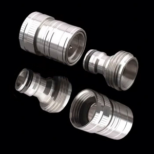 Raccords de tuyauterie YOD OEM certifiés UL 814 NSF 61 pour <span class=keywords><strong>tuyau</strong></span> d'<span class=keywords><strong>arrosage</strong></span>, raccords à compression pour eau, raccord rapide en acier inoxydable SS - Product Image 1