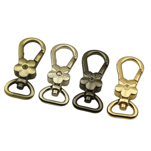Cierre Giratorio de Alta Calidad con Forma de Flor de 13 mm, Accesorios de Aleación de Zinc para Bolsos, Gancho de Seguridad para Bolsos, Marca EH, Modelo S0002 - Product Image 1