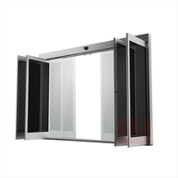 Porte de secours automatique coulissante à ouverture complète, porte anti-incendie à panique intégrée, porte coulissante automatique pour hôpital, centre commercial, aéroport