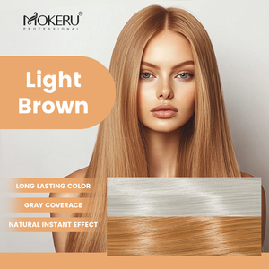 โมเครุ แชมพูเปลี่ยนสีผมสูตรอ่อนโยน ปราศจากแอมโมเนีย สารสกัดจากผักโขมและอะโวคาโด ย้อมติดทนนาน ปิดผมขาวเร็ว บำรุงเส้นผม ปริมาณ 500 มล. - Product Image 6