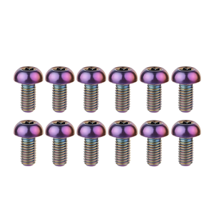สกรูไทเทเนียมอัลลอยด์เกลียวหยาบแบบ Torx M5x10 มม. หัวแฉก  ผิวเคลือบอะโนไดซ์ มาตรฐาน ISO สำหรับประกอบอุปกรณ์ - Product Image 2