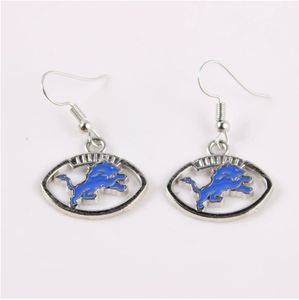 Livraison rapide Football américain New <span class=keywords><strong>Orleans</strong></span> Saints Dangler boucles d'oreilles couleurs bijoux Football équipe <span class=keywords><strong>jeu</strong></span> jour boucle d'oreille Style 2 - Product Image 5