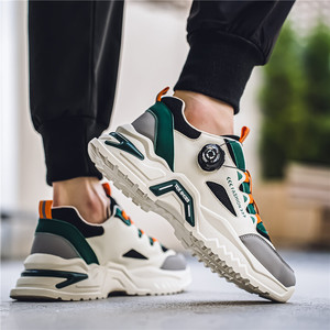 รองเท้ากีฬาลำลองแบบหัวเข็มขัดหมุนได้สไตล์เกาหลีสำหรับผู้ชาย พื้นรองเท้านุ่มกันลื่น รองเท้าวิ่งกลางแจ้งสำหรับทุกฤดูกาล - Product Image 6