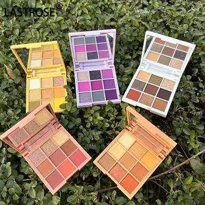 9 Farben Eigenmarke Make-up-Lidschatten perlglanz matt multichrome Farbe Großhandel Lidschatten-Make-up-Palette wasserdicht