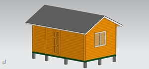 Cabane en bois anti-humidité, maison d'hôtes portable en bois pour camping et zone touristique - Product Image 2