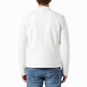 Mejor Proveedor, Chaqueta de Cuero 100% Genuino para Hombre, Deportiva, a la Moda, Impermeable, Transpirable, con Cuello Alto, Nueva, a Bajo Precio - Product Image 2