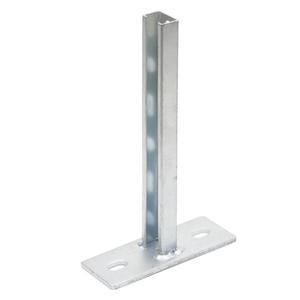 420mm Length Zinc Plated Unbraced Cantilever <b>Brackets</b> Wall Plate Welded on 27x18x1.2mm C Shape Profile for Simplify Fixing - Product Image 3