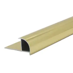 Wholesale Customization Self Adhesive Anti Slip Metal Aluminium Brushed Black Carpet Edge Trim Strip