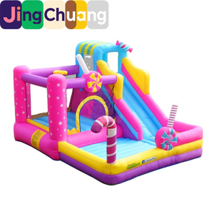 ปราสาทลมเป่าลมสำหรับเด็ก แทรมโพลีนในบ้าน แทรมโพลีนกลางแจ้งพร้อมสไลเดอร์ขนาดเล็ก อุปกรณ์สันทนาการในร่ม ผู้ผลิตอุปกรณ์สนุกสนาน - Product Image 2