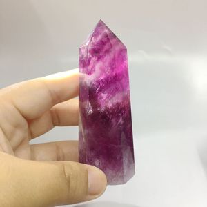 Piedra curativa de fluorita roja y Rosa Natural, punto de cristal para decoración, gran oferta - Product Image 6