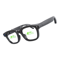 Lunettes intelligentes AR avec caméra 20MP, lentilles binoculaires à guide d'ondes, traducteur IA en option, GPS, batterie amovible, lunettes AR