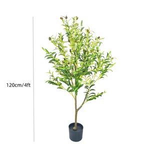 Nouvel Arrivage Direct Usine Arbre d'<span class=keywords><strong>Olivier</strong></span> Artificiel en Soie Tissu 120 <span class=keywords><strong>cm</strong></span> Plante d'<span class=keywords><strong>Olivier</strong></span> Verte en <span class=keywords><strong>Pot</strong></span> - Product Image 4