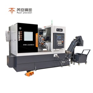 Centro di tornitura e fresatura CNC a letto inclinato con doppio mandrino asse Y/<span class=keywords><strong>C</strong></span>, torretta motorizzata, per lavorazioni pesanti - Product Image 1