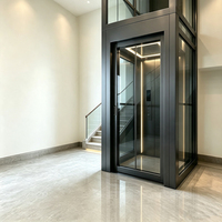 Ascenseur domestique compact et sécurisé pour 2 à 5 étages, idéal pour villas, duplex et résidences privées, installation intérieure et extérieure