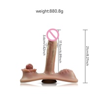 Outil de massage réaliste pour le soin du corps féminin, en forme de coussin