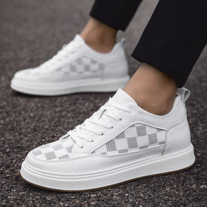 Zapatillas Deportivas Casuales para Hombre, Otoño, Nuevas, con Plataforma de 8CM, Suela Gruesa, Blancas - Product Image 3