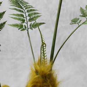 ต้นเฟิร์นทองในกระถาง ต้นเฟิร์นหัวลิงแบบตั้งพื้น ต้นบอนไซตกแต่งภายในอาคาร ต้นไม้และพืชประดิษฐ์ - Product Image 4