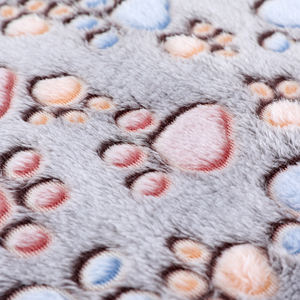 Barato al por mayor estampado de leopardo Super suave 100% poliéster cómodo franela tela polar para manta de bebé - Product Image 3