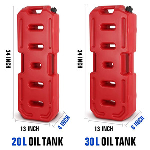 Tanica di plastica 3L 5L 10L 20L 30L portatile benzina carburante benzina acqua olio serbatoio di riserva - Product Image 4