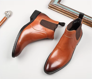 Nouveaux hommes chaussures d'affaires Tip-on costumes décontracté chaussures en cuir véritable Super-grand pied respirant mode chaussures pour hommes - Product Image 6