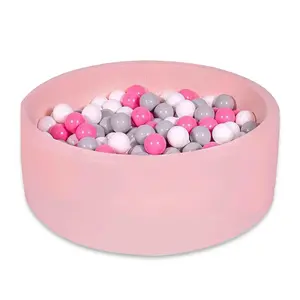 Piscina rotonda di plastica per bambini e bambini secchi per interni in schiuma alla rinfusa per bambini 5000 Soft Play Ball Pit Ball con scivolo