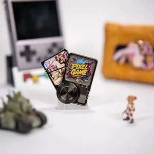 PGEDC Juguete DIY de Giroscopio de Dedo para Alivio del Estrés, con Múltiples Formas de Juego, Fidget Spinner, Deslizador de Trinquete Mecánico con Botón Metálico y Tarjeta de Empuje - Product Image 4