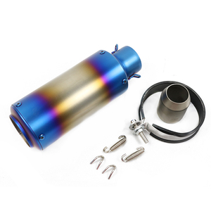 Silenciador de Escape de Motocicleta de 51 mm 60 mm en Acero Inoxidable con DB Killer para <span class=keywords><strong>Sc</strong></span> <span class=keywords><strong>Project</strong></span> Escape Mt 07 Tubos de Escape Negro Azul Carbono - Product Image 1