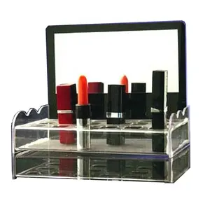 Counter shelf desktop Promotional Displays skin care products acrylic lipstick display acrylic display stand for lipstick
