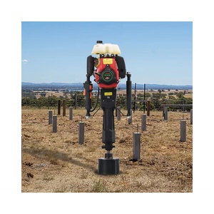 Pour l'installation de <span class=keywords><strong>pieux</strong></span> hélicoïdaux de verger, pilote de pieu vibrant à essence portable - Product Image 1