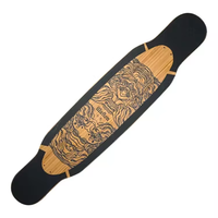 KOSTON Pont Longboard en bambou personnalisé mélangé en fibre de verre Illusion pour la danse