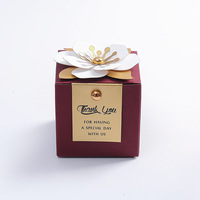 Boîtes à bonbons de mariage de style européen inspirées de la forêt, cadeaux de mariage créatifs, boîtes à bonbons florales fraîches