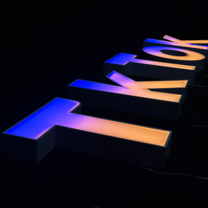 Letrero Luminoso LED RGB con Cambio de Color, Letrero de Neón Personalizado para Exteriores, Resistente al Agua IP65, Letrero con Logotipo Comercial - Product Image 2