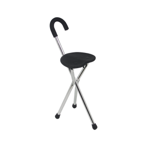 医療用アルミ製高齢者用杖椅子三脚杖折りたたみ式シート付き - Product Image 4