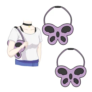 Fashion Butterfly Design Cute Cartoon Animal Warm Plush Handbag Wholesale Fur Toy Backpack Satchel Bag Laptop Backpack