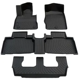 TPE Car 3D Floor Mats For Toyota Prado 2014-2021 Non Skid Full Surround Foot Pad Rubber Mat Carpets Interior Car Accessories