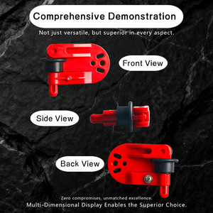 Clip de Liberación para Pesca en Mar, Plástico Rojo y Acero Inoxidable, para Pesca de Arrastre en Agua Salada - Product Image 5