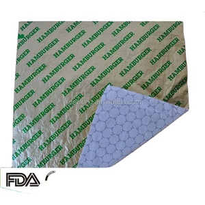 Tùy chỉnh thiết kế in logo lặp đi lặp lại tùy chỉnh giấy gói bao bì thực phẩm nhôm giấy bao bì Burger - Product Image 5