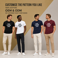 T-shirt en coton 500 g/m² personnalisé avec logo, couleur unie, manches courtes, taille plus, décontracté, unisexe, confortable, surdimensionné