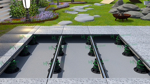 Tự san lấp mặt bằng gạch nâng lên tầng bệ thiết kế có thể điều chỉnh sàn nhựa paver hỗ trợ hệ thống lát decking bệ - Product Image 6