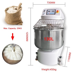 YOSLON-Mezclador de pan de panadería, máquina mezcladora espiral de masa de harina, 50KG, YSN-MJ50, venta de fábrica Industrial, precio/ - Product Image 1