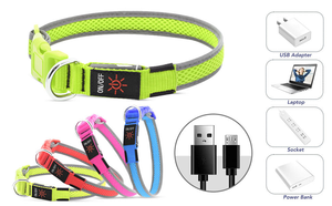 Collier pour <span class=keywords><strong>chien</strong></span> LED rechargeable, haute visibilité, collier de sécurité lumineux avec boucle à dégagement rapide - Product Image 6
