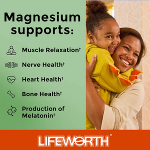 LIFEWORTH magnezyum glisinat potasyum takviyesi Gummies magnezyum Malate CoQ10 vitaminleri ile şekersiz sakin uyku yardımı - Product Image 3