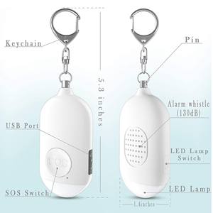 Linterna LED de Emergencia WOSEN con Llavero, Impermeable, Alarma de Autodefensa de 130 dB, Mini Portátil Recargable de Larga Duración - Product Image 3